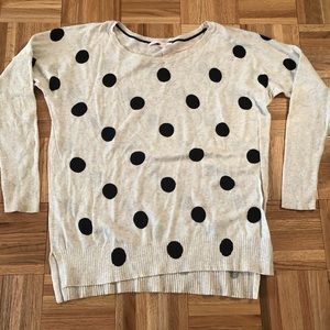 Victoria Secret Polka Dot Cotton Sweater